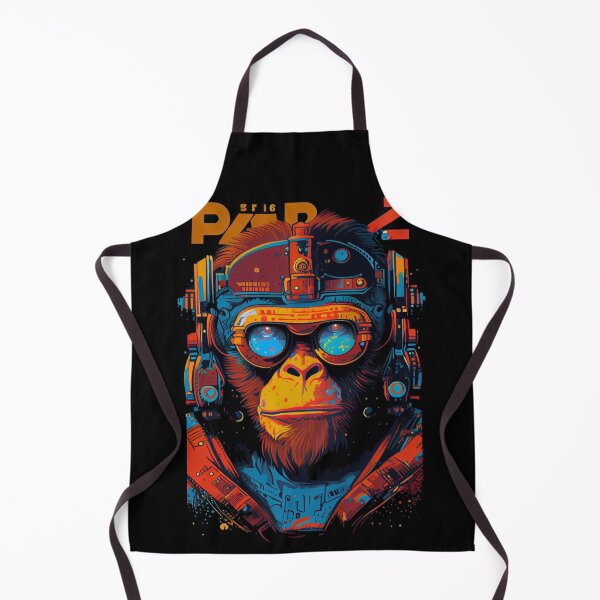 Item preview, Anime Cyber Ape (Sci-Fi Ape Vintage Retro Future Design Cyberpunk Space Ape) designed and sold by AlNoah.
