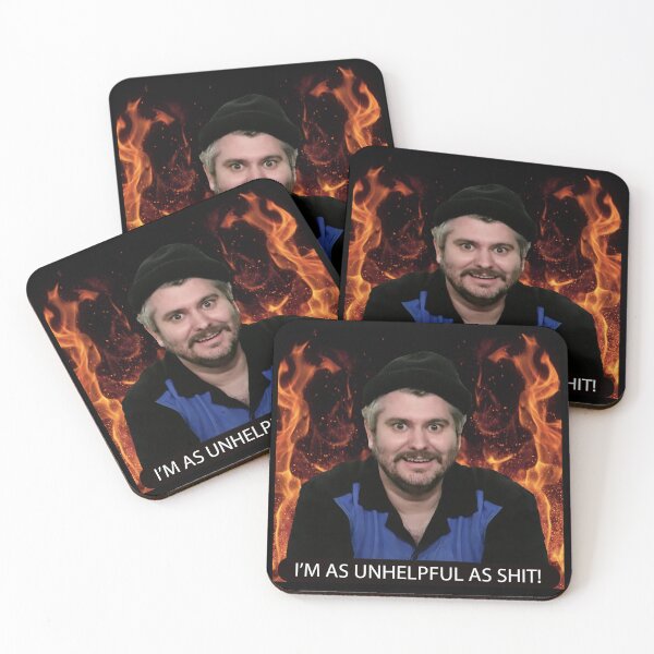 Item preview, I'm as unhelpful as shit! -  H3 podcast fire designed and sold by Inferna-Love Creations.