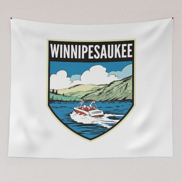 Item preview, Lake Winnipesaukee Retro Boating designed and sold by HalpinDesign.