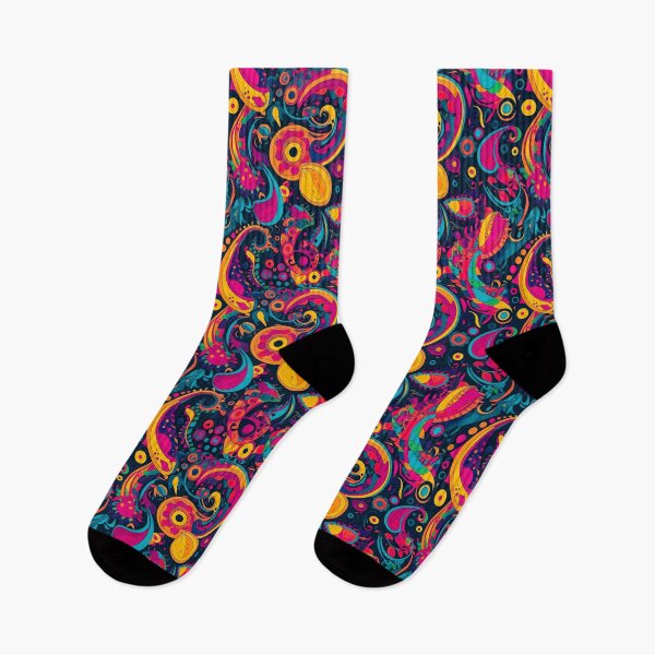 Item preview, Electric Paisley pattern designed and sold by Loffartdesign.