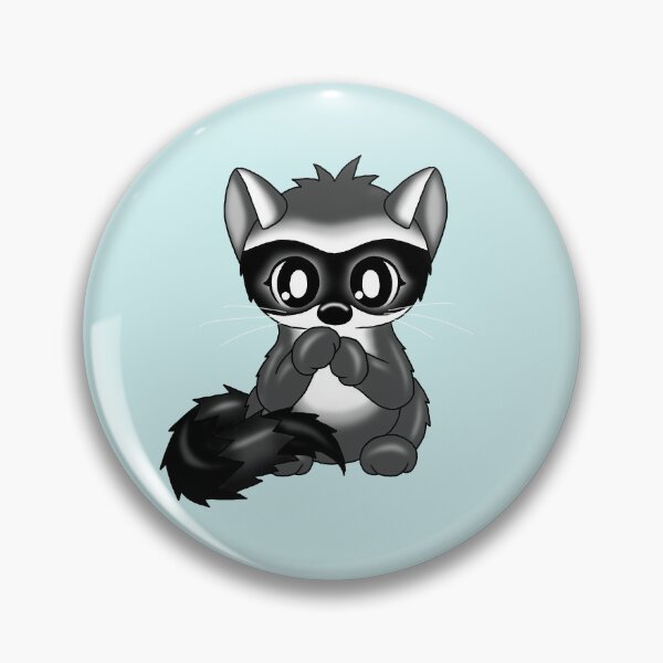 Item preview, cute racoon designed and sold by Pezi-Creation.