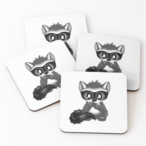 Item preview, cute racoon designed and sold by Pezi-Creation.