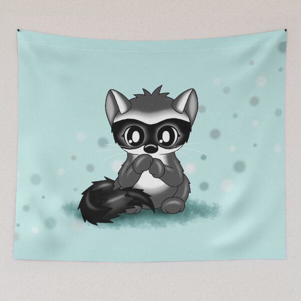 Item preview, cute racoon designed and sold by Pezi-Creation.
