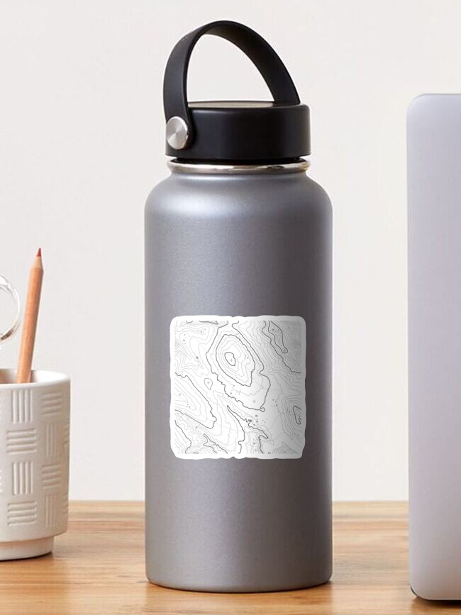 Topgraphy Map Engraved Water Bottles