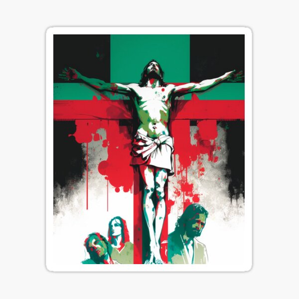 Fiesta of Faith: Celebrating Cinco de Mayo with Jesus Sticker