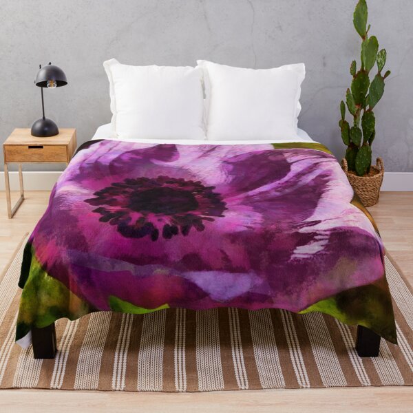 Item preview, Gorgeous Anemone Coronaria Wildflower Painting designed and sold by taiche.