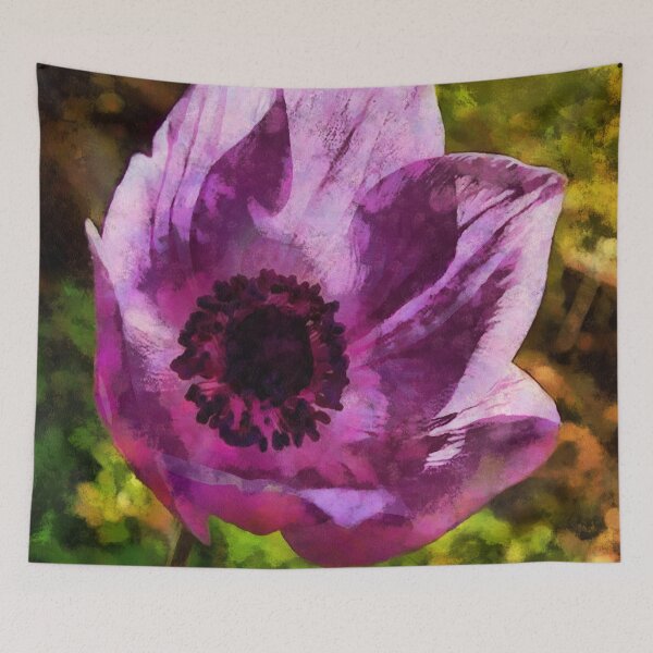 Item preview, Gorgeous Anemone Coronaria Wildflower Painting designed and sold by taiche.