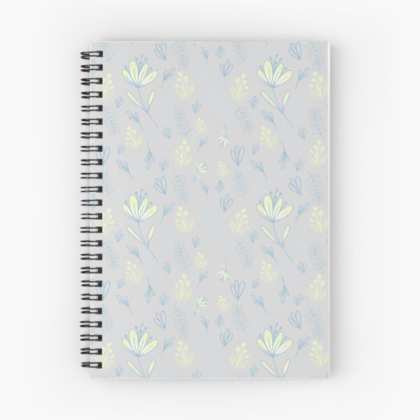 Item preview, Grey Flower and Leaf pattern  designed and sold by Dearmoonstudio.