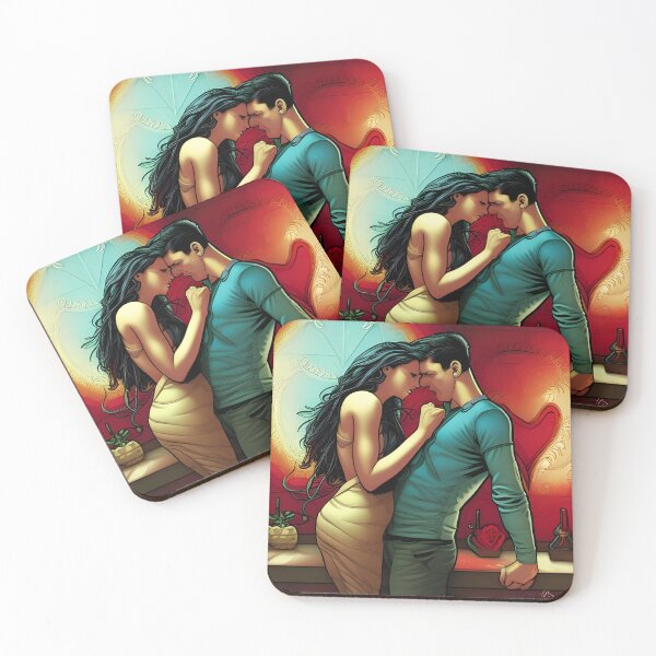 Item preview, Couple in love kissing designed and sold by brandway.