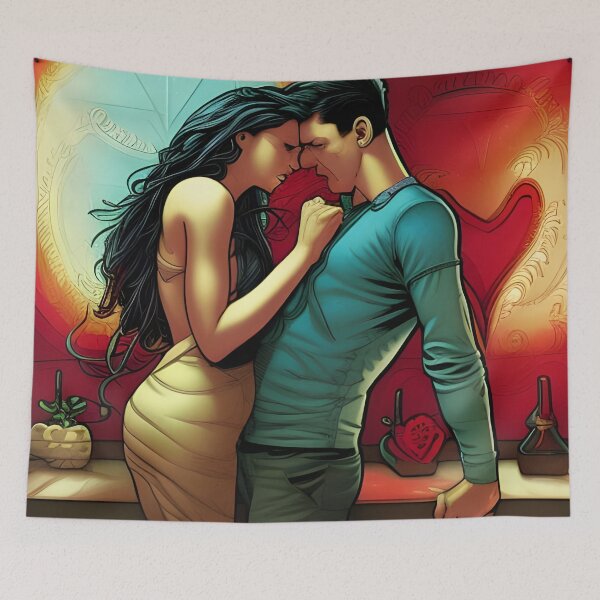 Item preview, Couple in love kissing designed and sold by brandway.