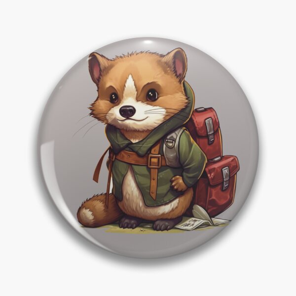 Item preview, Pine Martin Ready for Adventure designed and sold by ColorsofDawn.