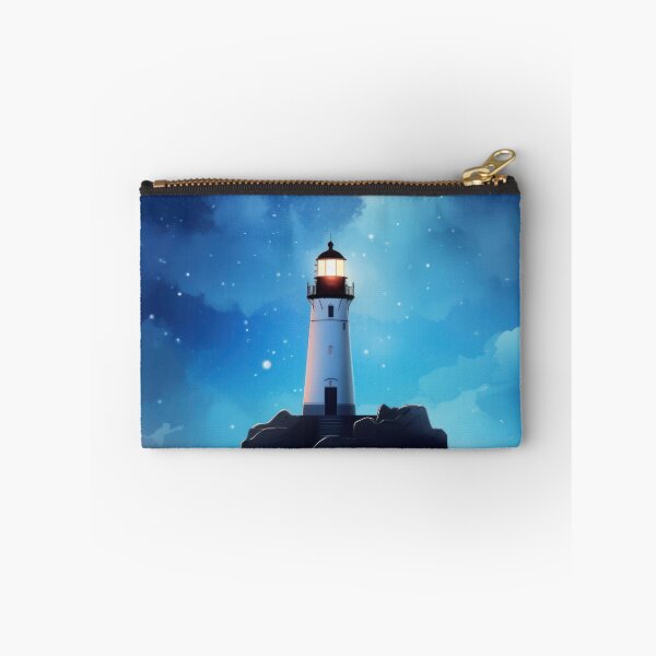 Item preview, Starry Night Beacon: A Serene Lighthouse Illuminating the Night Sky designed and sold by Scraponzo.