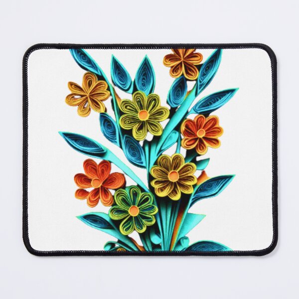 Item preview, Wild Flower Bouquet with Blue Leaves (PRINT not real 3D) designed and sold by HanaiPrint.
