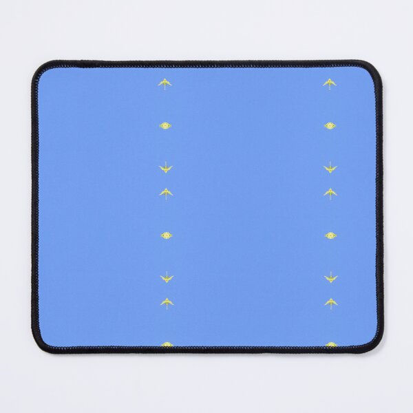 Item preview, A Pattern of Tiny Yellow Shapes with a Blue Background designed and sold by kristimb.