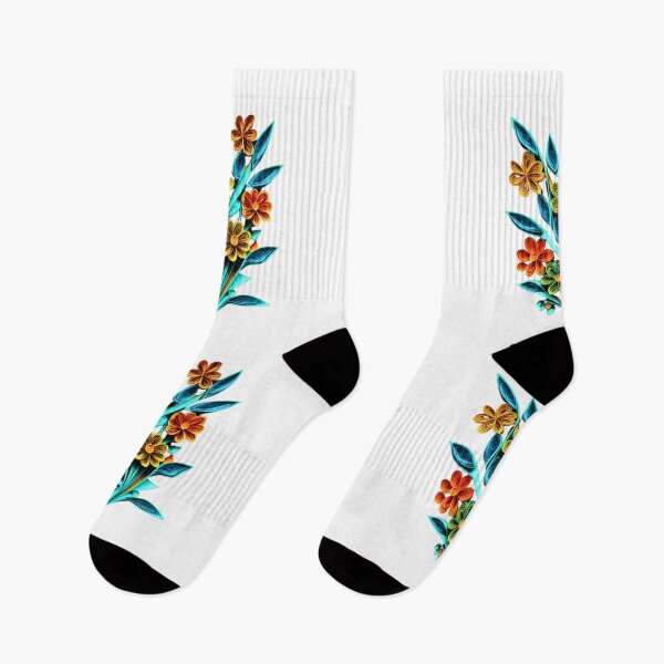 Item preview, Wild Flower Bouquet with Blue Leaves (PRINT not real 3D) designed and sold by HanaiPrint.
