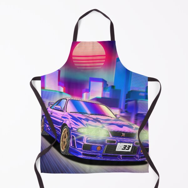 Item preview, Neon Sunset Blue Nissan Skyline GT-R R33 designed and sold by JDM Guyvit.