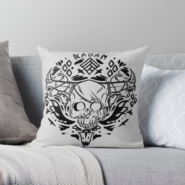 the iron bull romance tattoo Throw Pillow