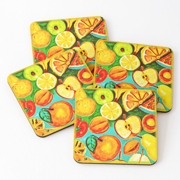 Item preview, "Bright Fruits" Cute Painting. Buy Now  designed and sold by Health And Fitness Posts e-Store.