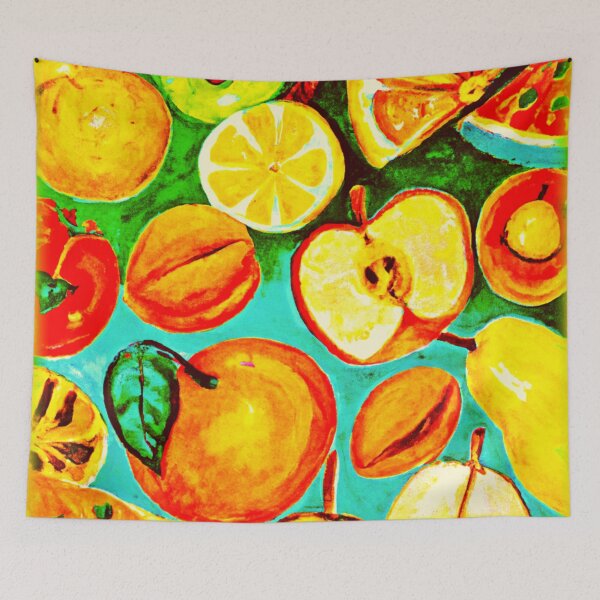 Item preview, "Bright Fruits" Cute Painting. Buy Now  designed and sold by Health And Fitness Posts e-Store.