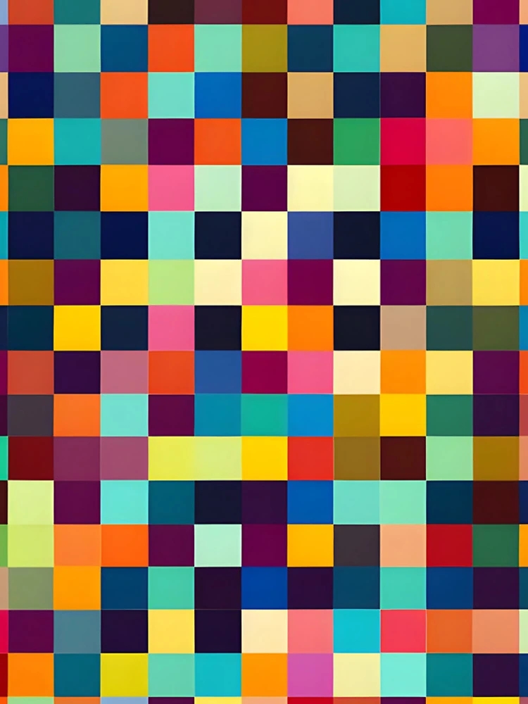Thumbnail 4 of 4, iPhone Case, Colorful Tile Checkerboard Pattern designed and sold by PatternBestFan.