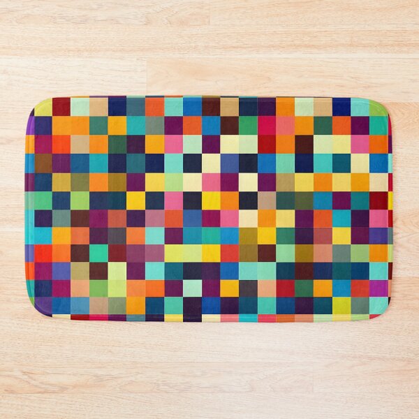 Item preview, Colorful Tile Checkerboard Pattern designed and sold by PatternBestFan.