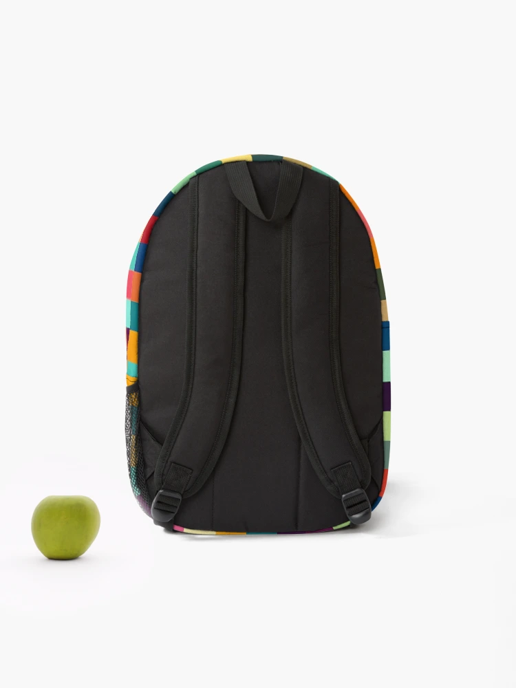 Thumbnail 2 of 3, Backpack, Colorful Tile Checkerboard Pattern designed and sold by PatternBestFan.