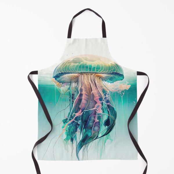 Item preview, Jellyfish watercolor painting designed and sold by RK - Shop.
