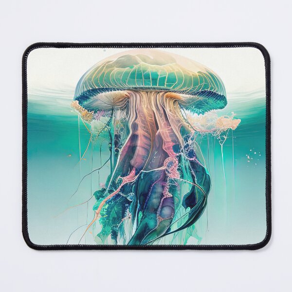 Item preview, Jellyfish watercolor painting designed and sold by RK - Shop.