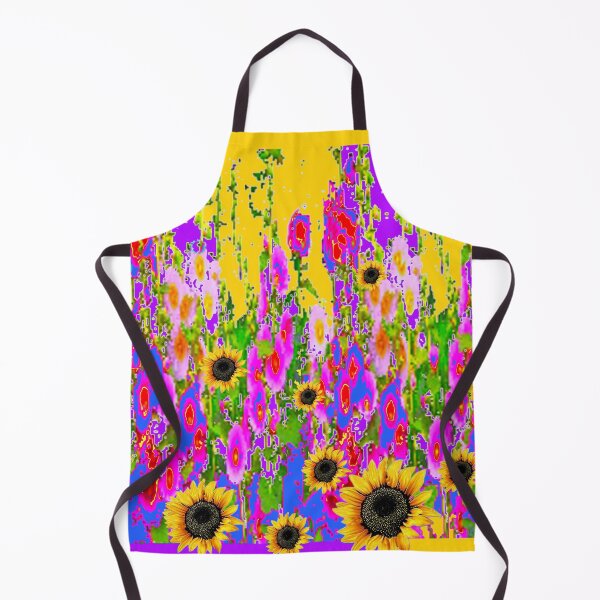 Item preview, ABSTRACTED PURPLE-GOLD FLOWER GARDEN SUNFLOWERS PATTERN ART designed and sold by sharlesart.