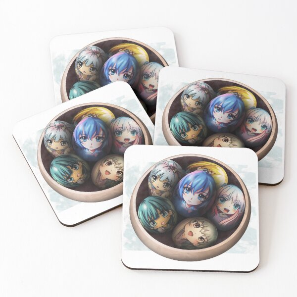 Item preview, Easter eggs with faces of anime girls lying in a bowl. designed and sold by Andrew Shishkin.