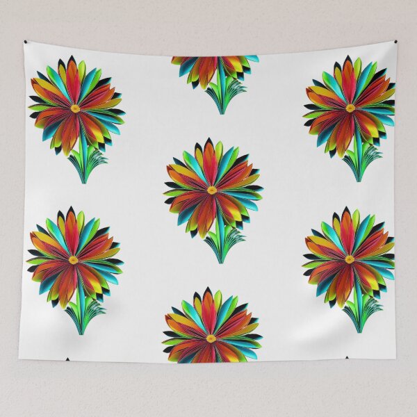 Item preview, Colorful Flower Bloom Quilled Art (PHOTO not real 3D) designed and sold by HanaiPrint.