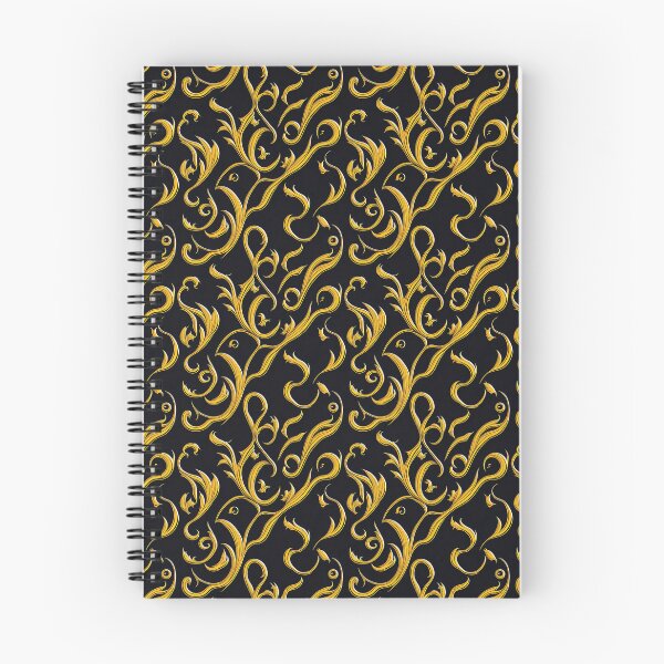Item preview, Elegant Opulence: Baroque Prints in Black and Yellow designed and sold by Cherrywood-Lane.