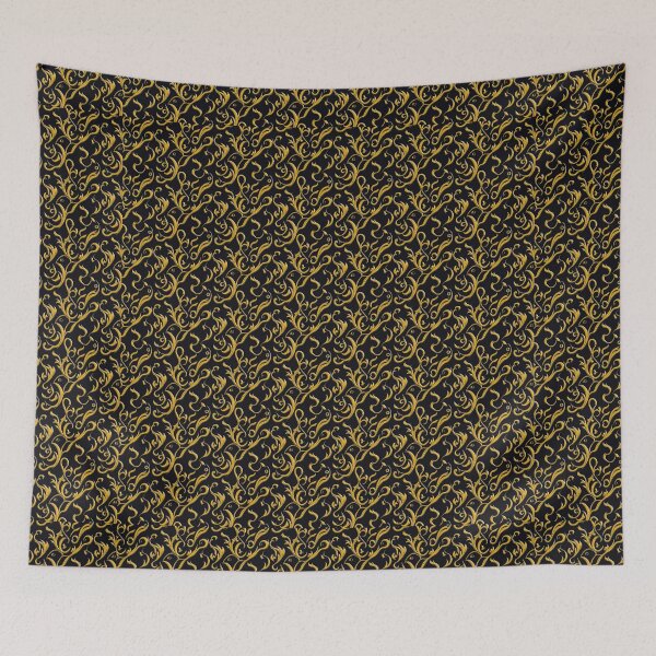 Item preview, Elegant Opulence: Baroque Prints in Black and Yellow designed and sold by Cherrywood-Lane.