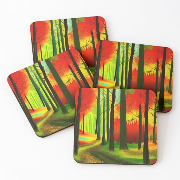 Item preview, Trippy autumn forest designed and sold by brandway.