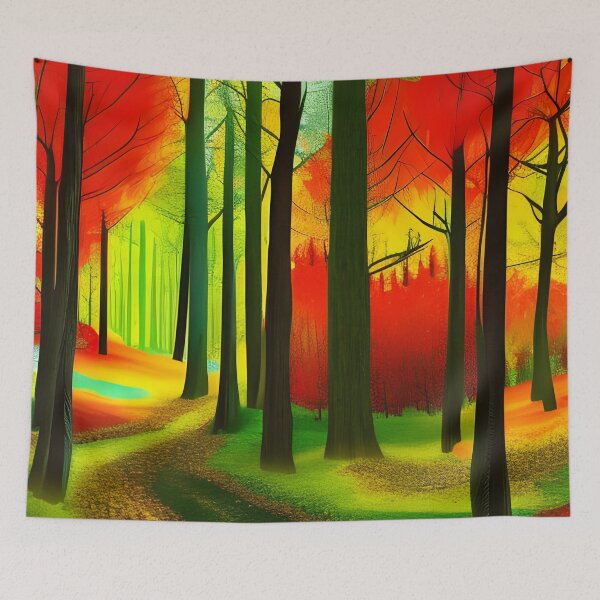Item preview, Trippy autumn forest designed and sold by brandway.