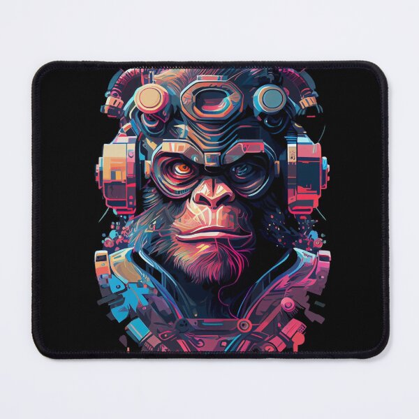 Item preview, Anime Cyber Ape (Sci-Fi Ape Vintage Retro Future Design Cyberpunk Space Ape) designed and sold by AlNoah.
