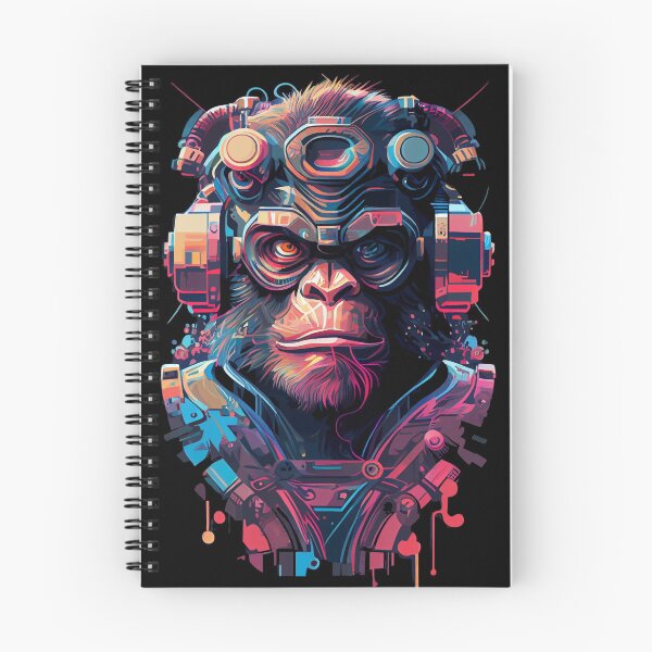 Item preview, Anime Cyber Ape (Sci-Fi Ape Vintage Retro Future Design Cyberpunk Space Ape) designed and sold by AlNoah.