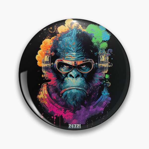 Item preview, Anime Cyber Ape (Sci-Fi Ape Vintage Retro Future Design Cyberpunk Space Ape) designed and sold by AlNoah.