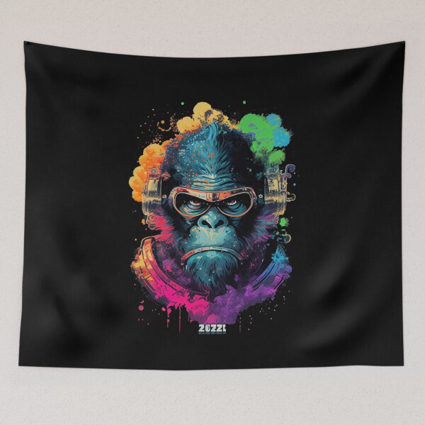 Item preview, Anime Cyber Ape (Sci-Fi Ape Vintage Retro Future Design Cyberpunk Space Ape) designed and sold by AlNoah.