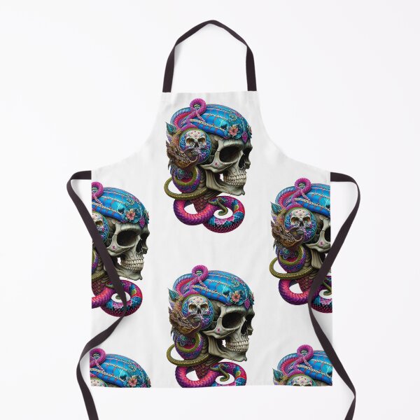 Item preview, Skull with snakes designed and sold by MadinaFatt.