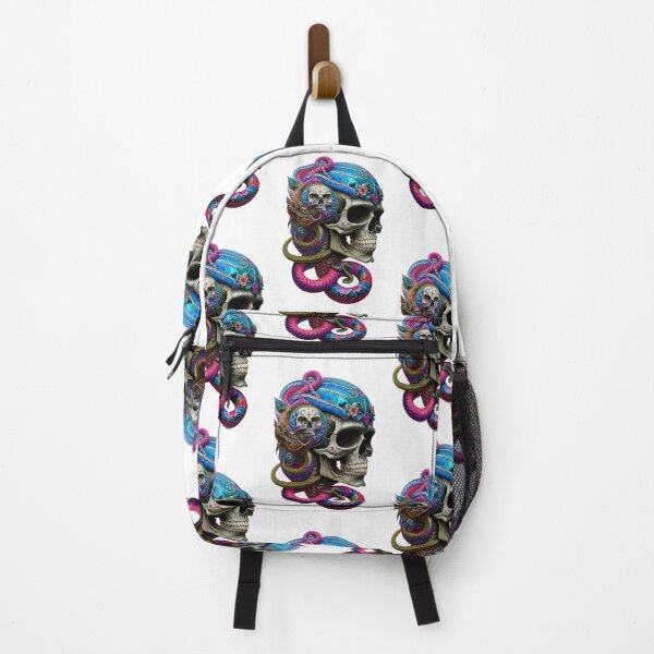 Item preview, Skull with snakes designed and sold by MadinaFatt.