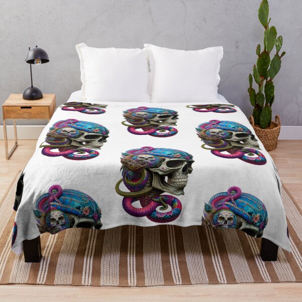 Item preview, Skull with snakes designed and sold by MadinaFatt.