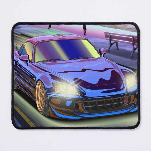 Item preview, Vaporwave Honda S2000 Roadster Driving on Sunset Beach  designed and sold by JDM Guyvit.