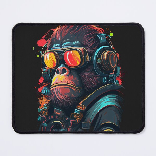 Item preview, Anime Cyber Ape (Sci-Fi Ape Vintage Retro Future Design Cyberpunk Space Ape) designed and sold by AlNoah.