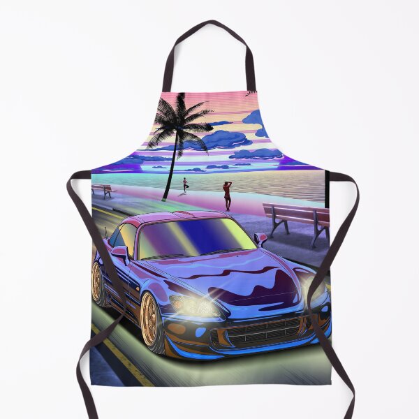 Item preview, Vaporwave Honda S2000 Roadster Driving on Sunset Beach  designed and sold by JDM Guyvit.