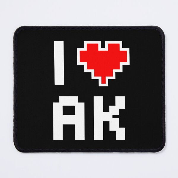 Item preview, I Love Alaska - Pixel heart for alaskan gamer designed and sold by abowersock.