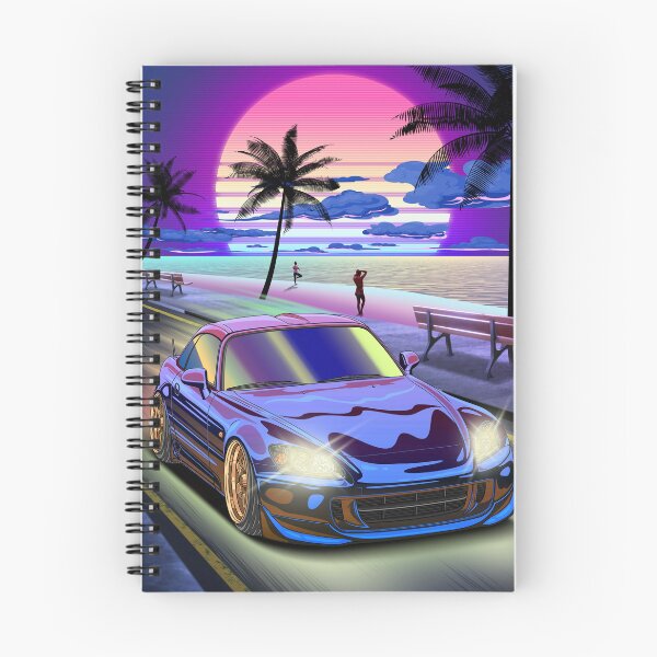 Item preview, Vaporwave Honda S2000 Roadster Driving on Sunset Beach  designed and sold by JDM Guyvit.