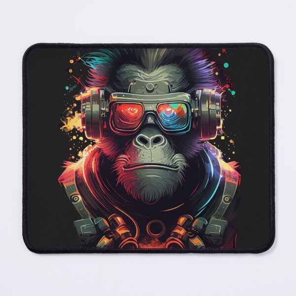 Item preview, Anime Cyber Ape (Sci-Fi Ape Vintage Retro Future Design Cyberpunk Space Ape) designed and sold by AlNoah.