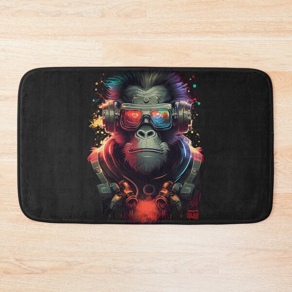 Item preview, Anime Cyber Ape (Sci-Fi Ape Vintage Retro Future Design Cyberpunk Space Ape) designed and sold by AlNoah.