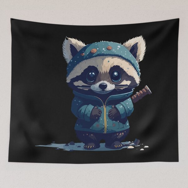 Item preview, Raccoon Clan Warrior: Master of Mischief and Might designed and sold by RebeccaRe.